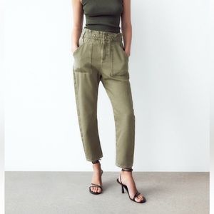 Zara Z1975 Baggy Paperbag Jeans